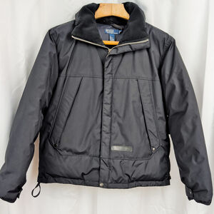 Vintage Polo Ralph Lauren Down Black Puffer Jacket Large